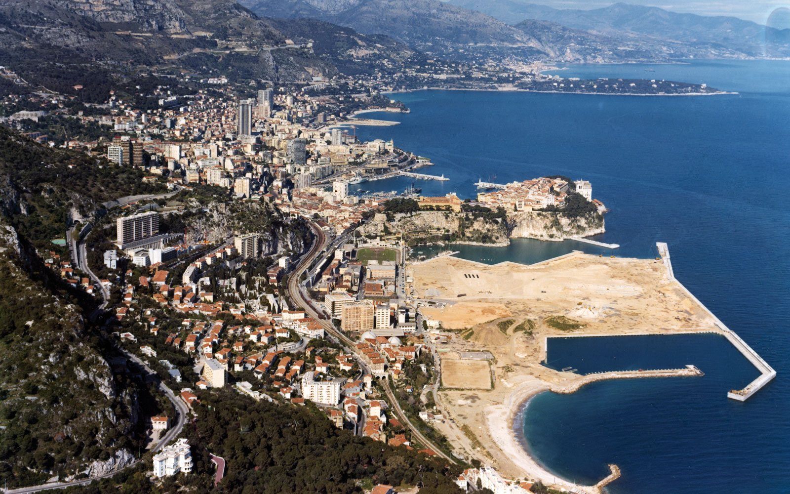 Fontvieille under construction