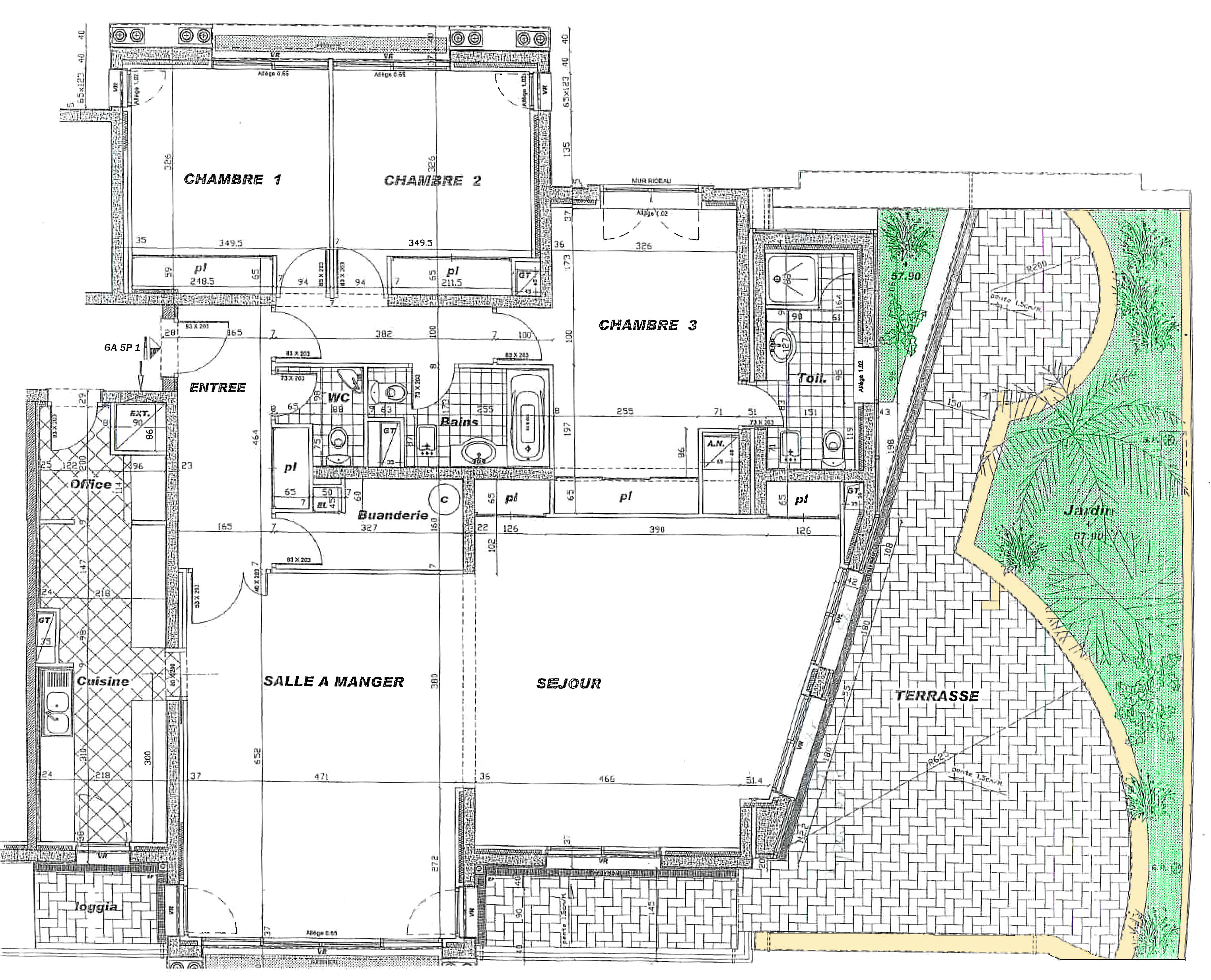 Außergewöhnliche Residenz mit Terrasse im Erdgeschoss – Luxuriös renoviertes Familienapartment in Monaco